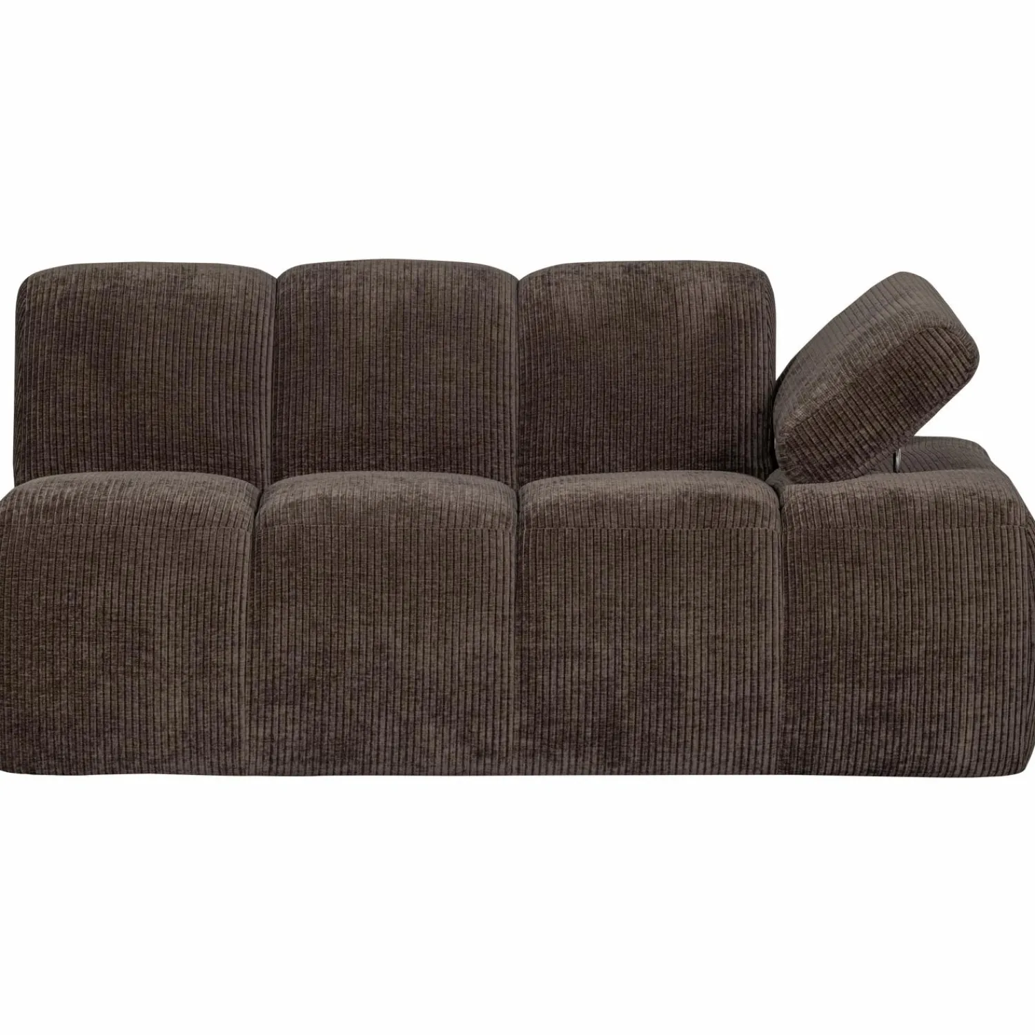 Clearance WOOOD Mojo 1,5-zits element arm rechts ribstof Bruin