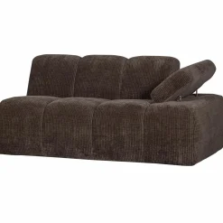 Clearance WOOOD Mojo 1,5-zits element arm rechts ribstof Bruin