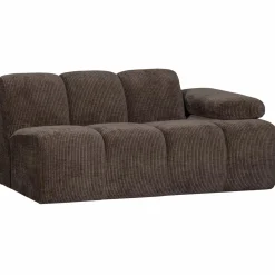 Clearance WOOOD Mojo 1,5-zits element arm rechts ribstof Bruin