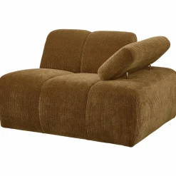 Discount WOOOD Mojo 1-zits element arm rechts ribstof Honinggeel