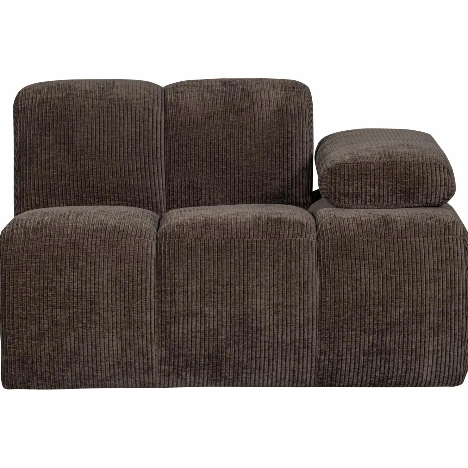 Online WOOOD Mojo 1-zits element arm rechts ribstof Bruin