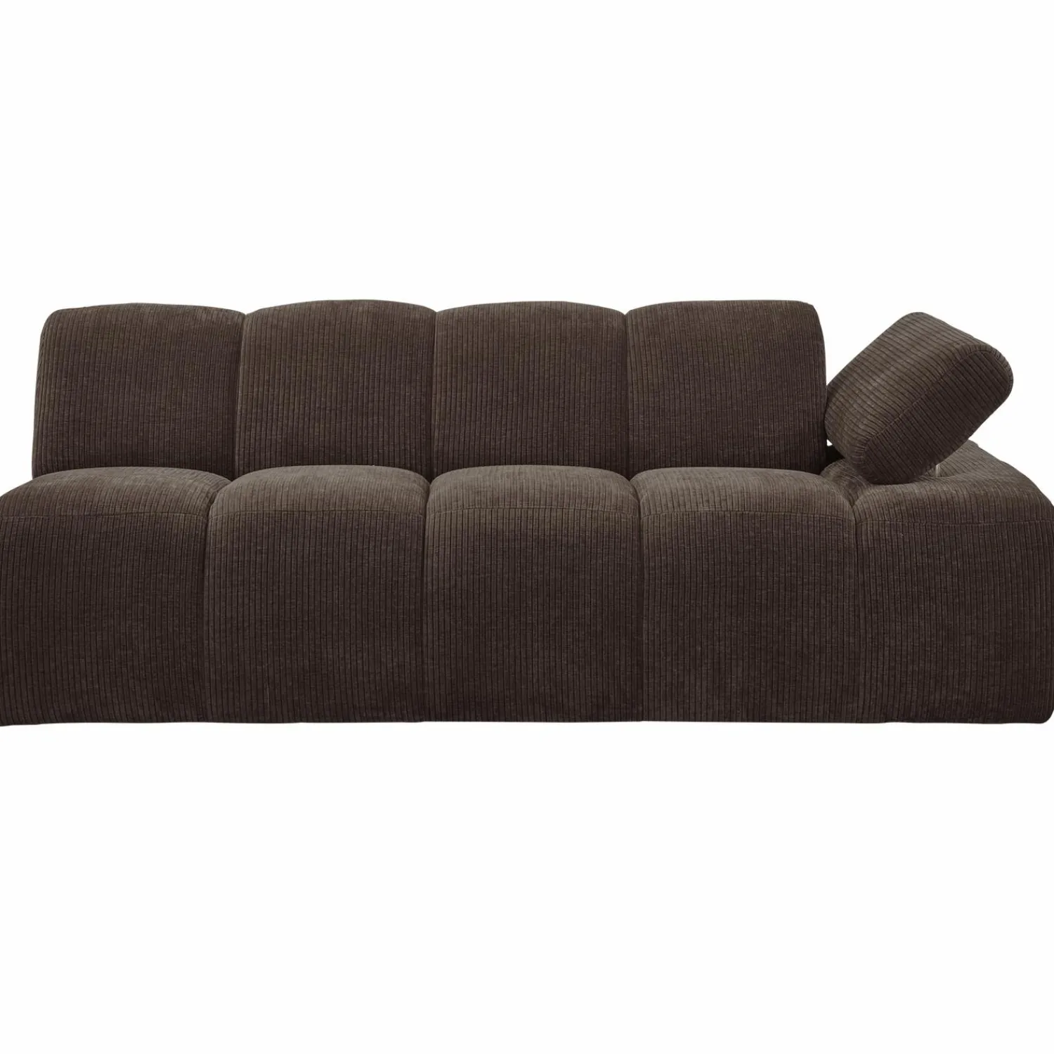 WOOOD Mojo 2-zits element arm rechts ribstof Bruin