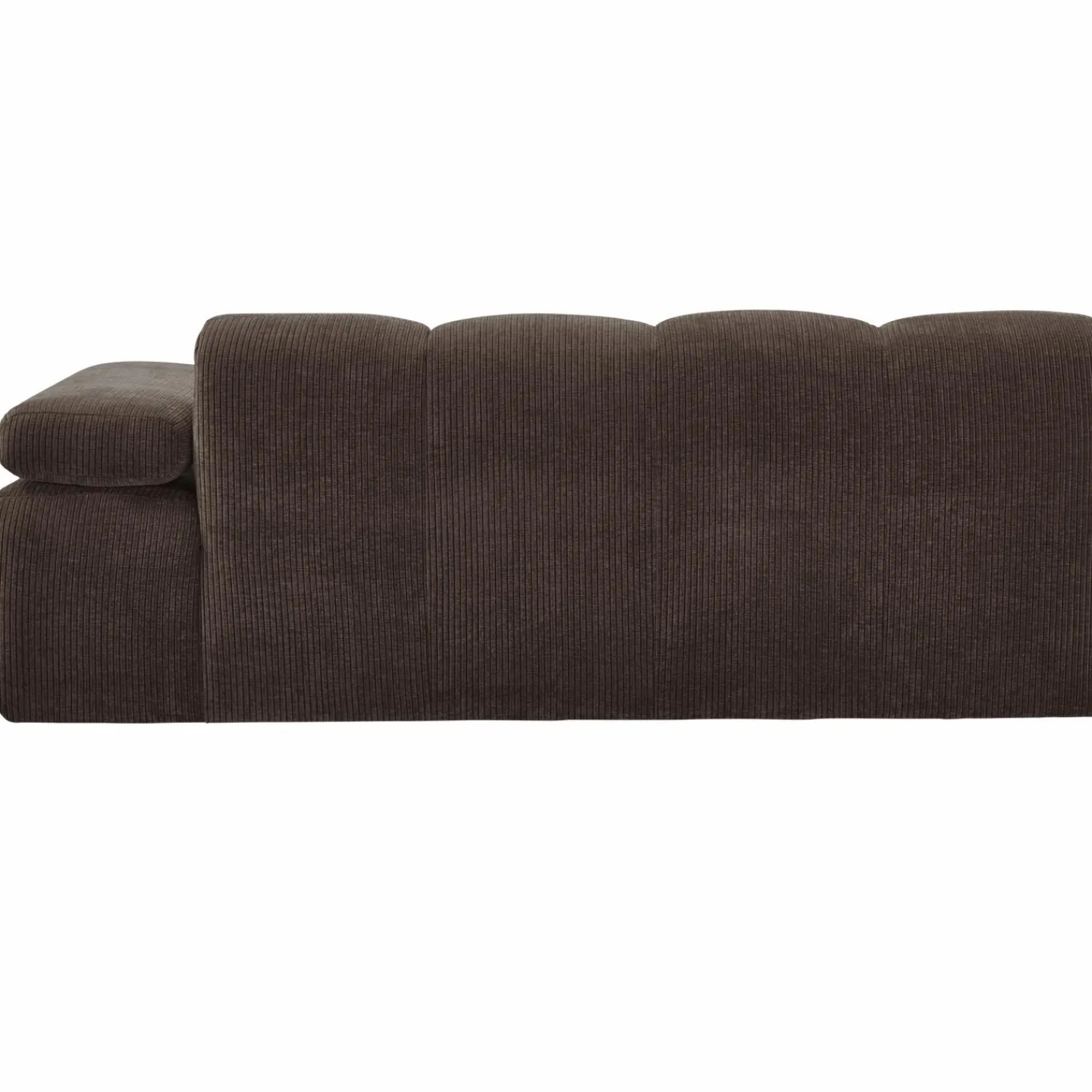 WOOOD Mojo 2-zits element arm rechts ribstof Bruin