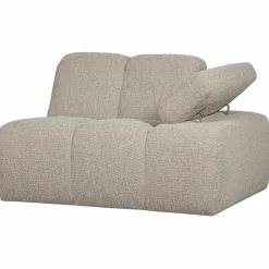 Sale WOOOD Mojo 1-zits element arm rechts bouclé Beige melange