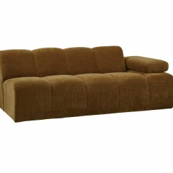 Hot WOOOD Mojo 2-zits element arm rechts ribstof Honinggeel