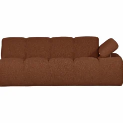 Hot WOOOD Mojo 2-zits element arm rechts bouclé Roestbruin melange