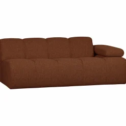 Hot WOOOD Mojo 2-zits element arm rechts bouclé Roestbruin melange