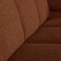 Hot WOOOD Mojo 2-zits element arm rechts bouclé Roestbruin melange
