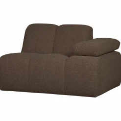 Best WOOOD Mojo 1-zits element arm rechts bouclé Bruin melange