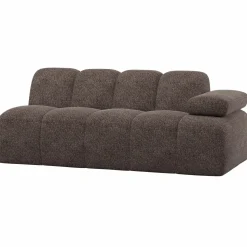 Outlet WOOOD Mojo 2-zits element arm rechts wollig Bruin