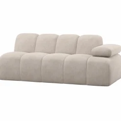 Outlet WOOOD Mojo 2-zits element arm rechts ribstof ecru