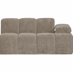 Hot WOOOD Mojo 1,5-zits element arm rechts ribstof Donkerzand