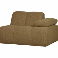 Clearance WOOOD Mojo 1-zits element arm rechts bouclé Geel/bruin melange