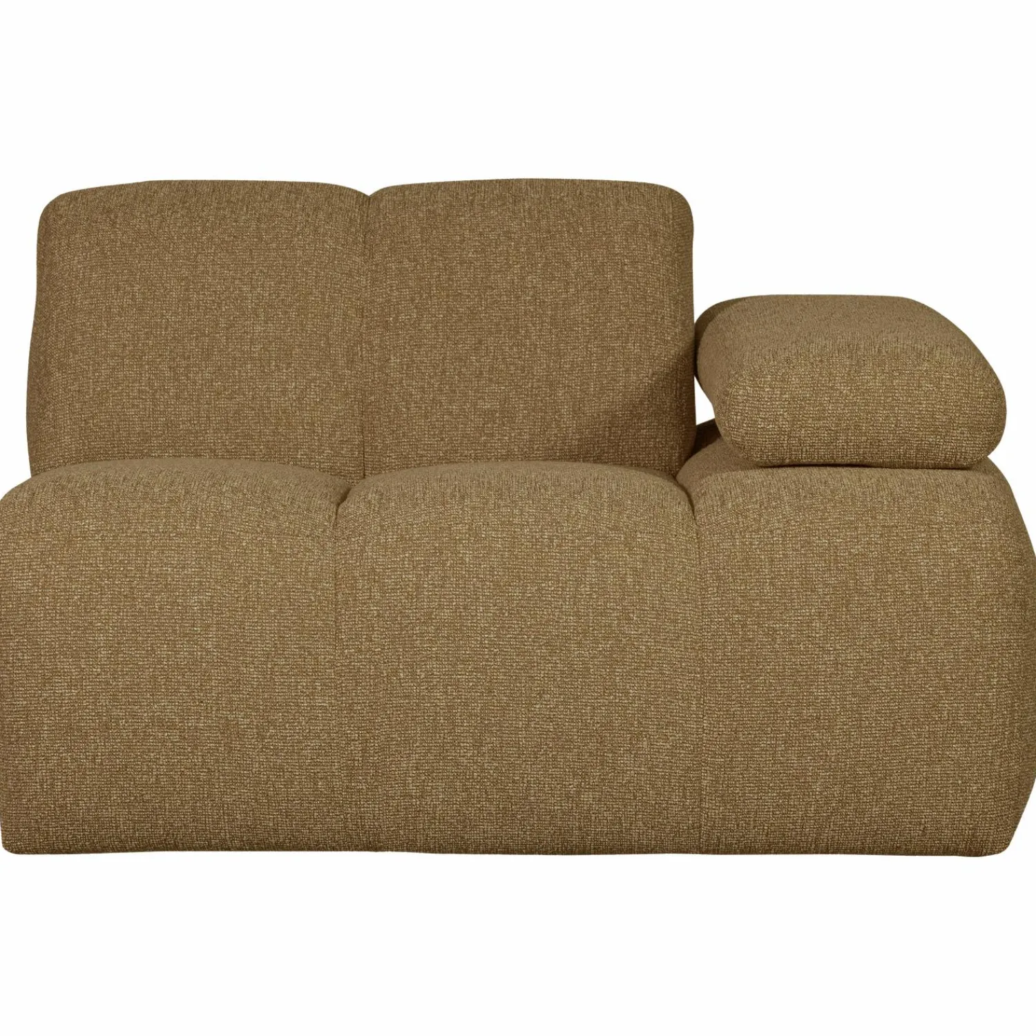 Clearance WOOOD Mojo 1-zits element arm rechts bouclé Geel/bruin melange