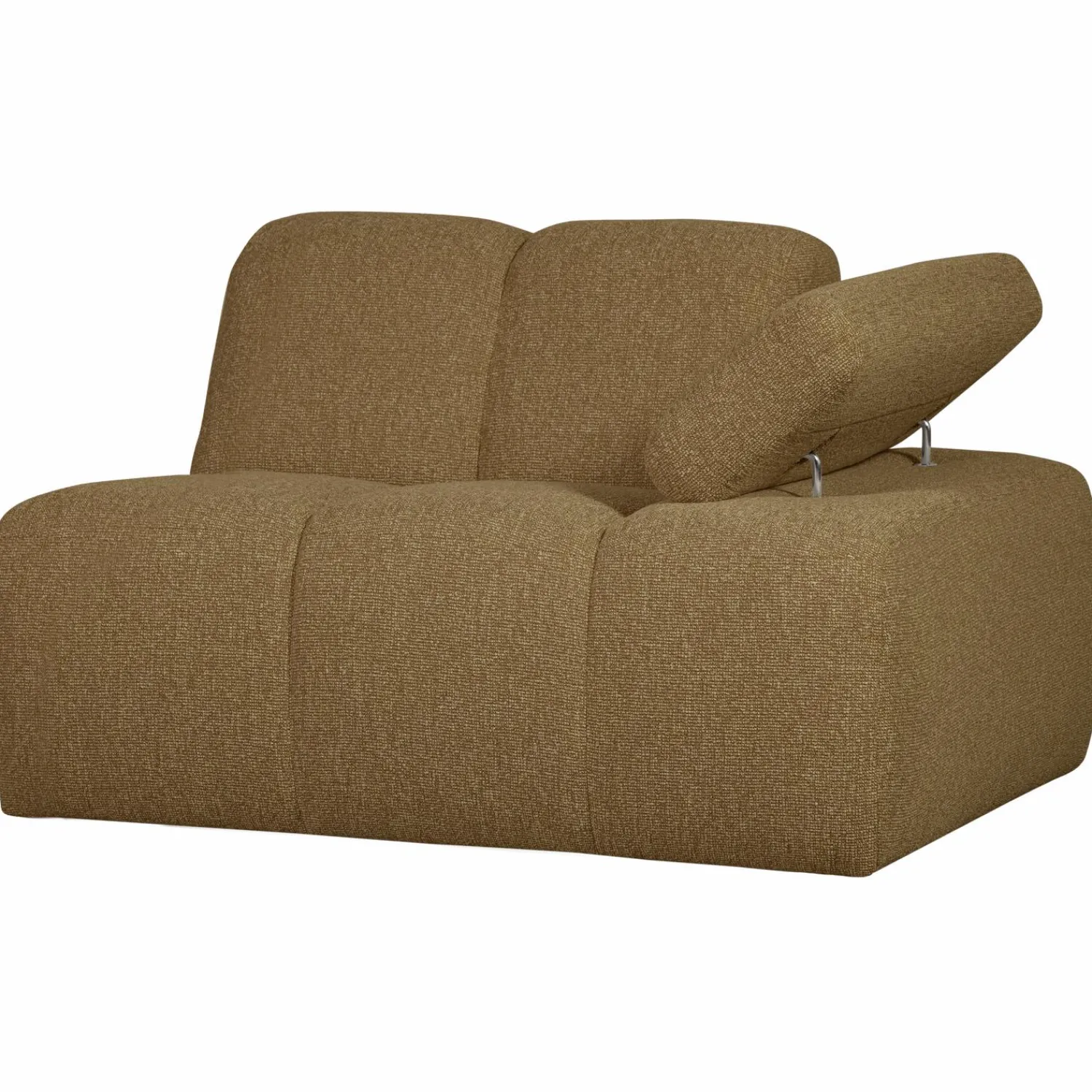 Clearance WOOOD Mojo 1-zits element arm rechts bouclé Geel/bruin melange