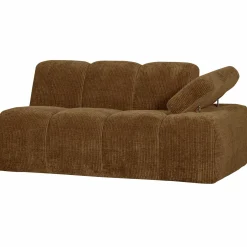 Discount WOOOD Mojo 1,5-zits element arm rechts ribstof Honinggeel