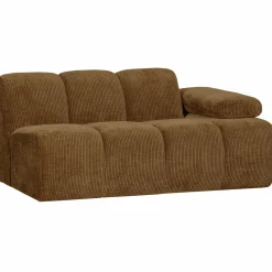 Discount WOOOD Mojo 1,5-zits element arm rechts ribstof Honinggeel