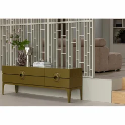 Best WOOOD Monika handgevormde vaas glas bruin