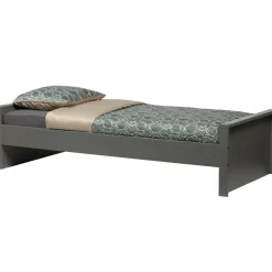 Online WOOOD Morris bed grenen leem 90x200 cm excl. lattenbodem