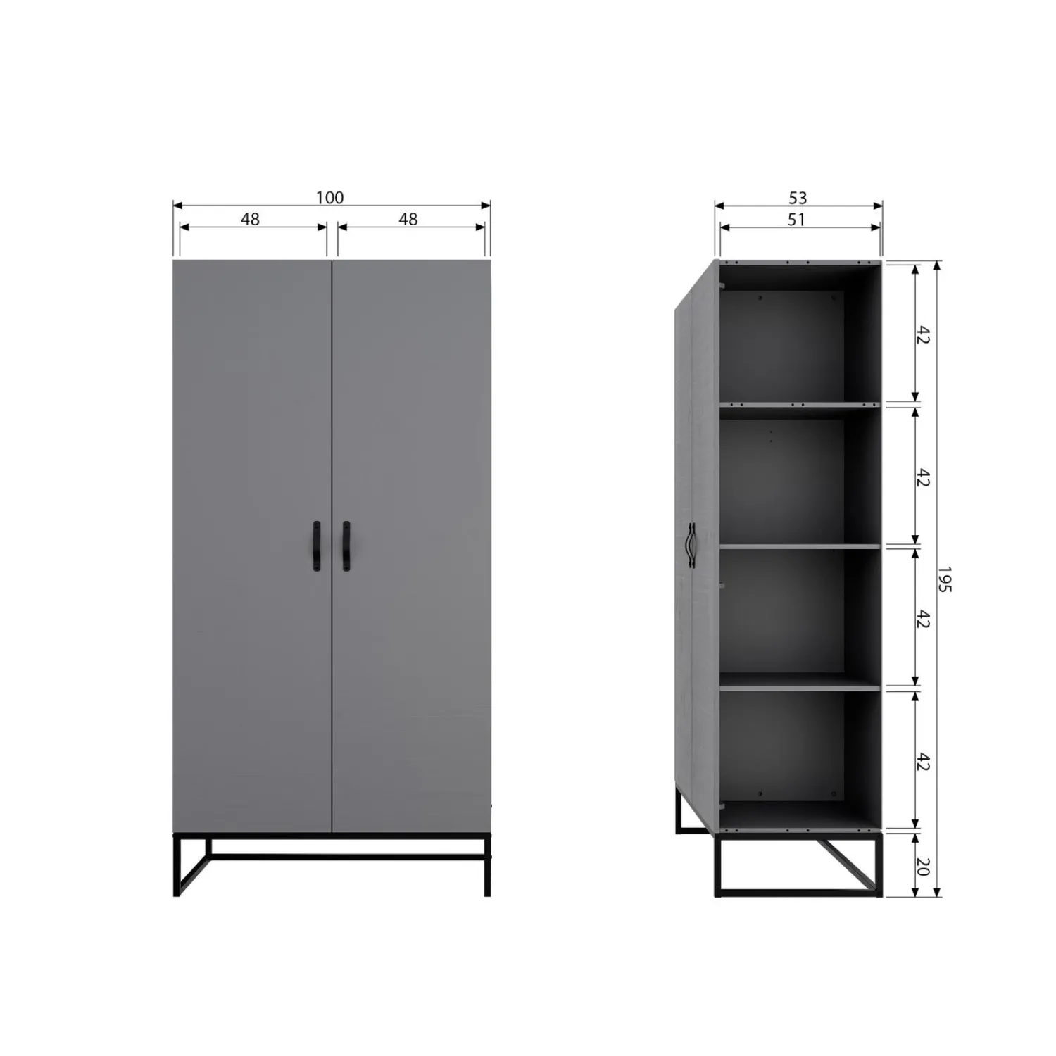 Discount WOOOD Morris kast grenen leem