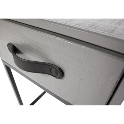 New WOOOD Morris nachtkast grenen leem