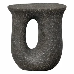 Best WOOOD Moson bijzettafel met spikkels Zwart