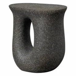 Best WOOOD Moson bijzettafel met spikkels Zwart