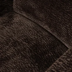 Discount WOOOD Mount eetkamerstoel met armleuning 3D chenille Donkerbruin