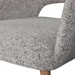 WOOOD Murat eetkamerstoel met houten poot Naturel