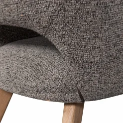 Best WOOOD Murat eetkamerstoel met houten poot naturel Taupe