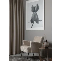 WOOOD Muse fauteuil grof geweven stof Naturel