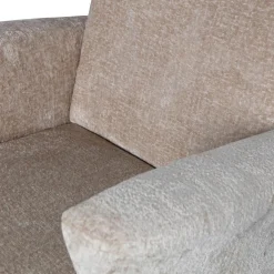 WOOOD Muse fauteuil grof geweven stof Naturel