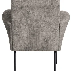 Best WOOOD Muse fauteuil grof geweven stof Taupe