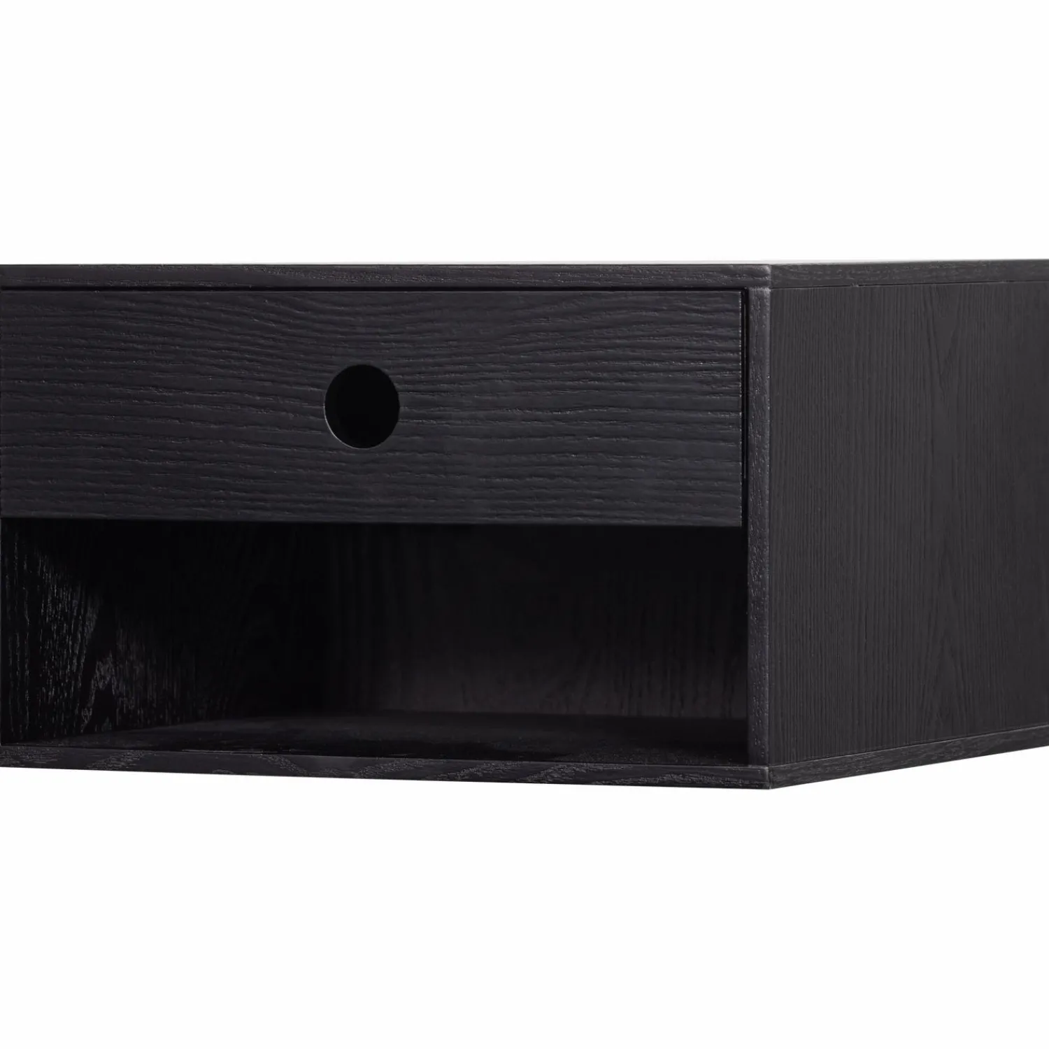 WOOOD Nancy hangend nachtkastje Zwart