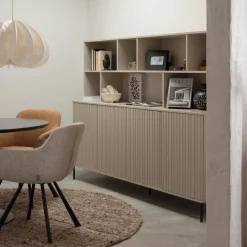 Hot WOOOD New Gravure dressoir 200 cm grenen Dust