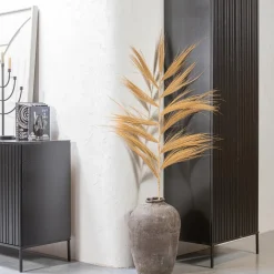 Clearance WOOOD New Gravure dressoir 200 cm grenen Zwart