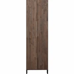 New WOOOD New Gravure hoge kast met lade essen fineer Espresso