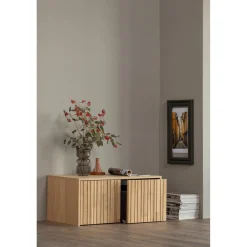 Best WOOOD New Gravure kistbank eiken blanke lak Naturel