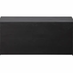 WOOOD New Gravure kistbank grenen Zwart