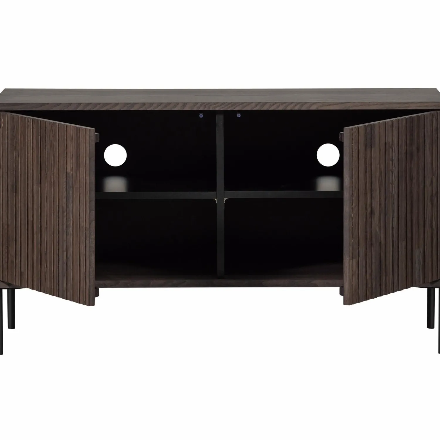 Outlet WOOOD New Gravure tv meubel 100 cm essen fineer Espresso