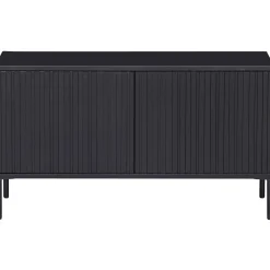 Hot WOOOD New Gravure tv meubel 100 cm grenen Zwart