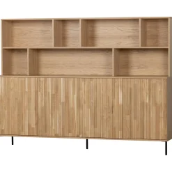 Sale WOOOD New Gravure wandkast eiken blanke lak Naturel