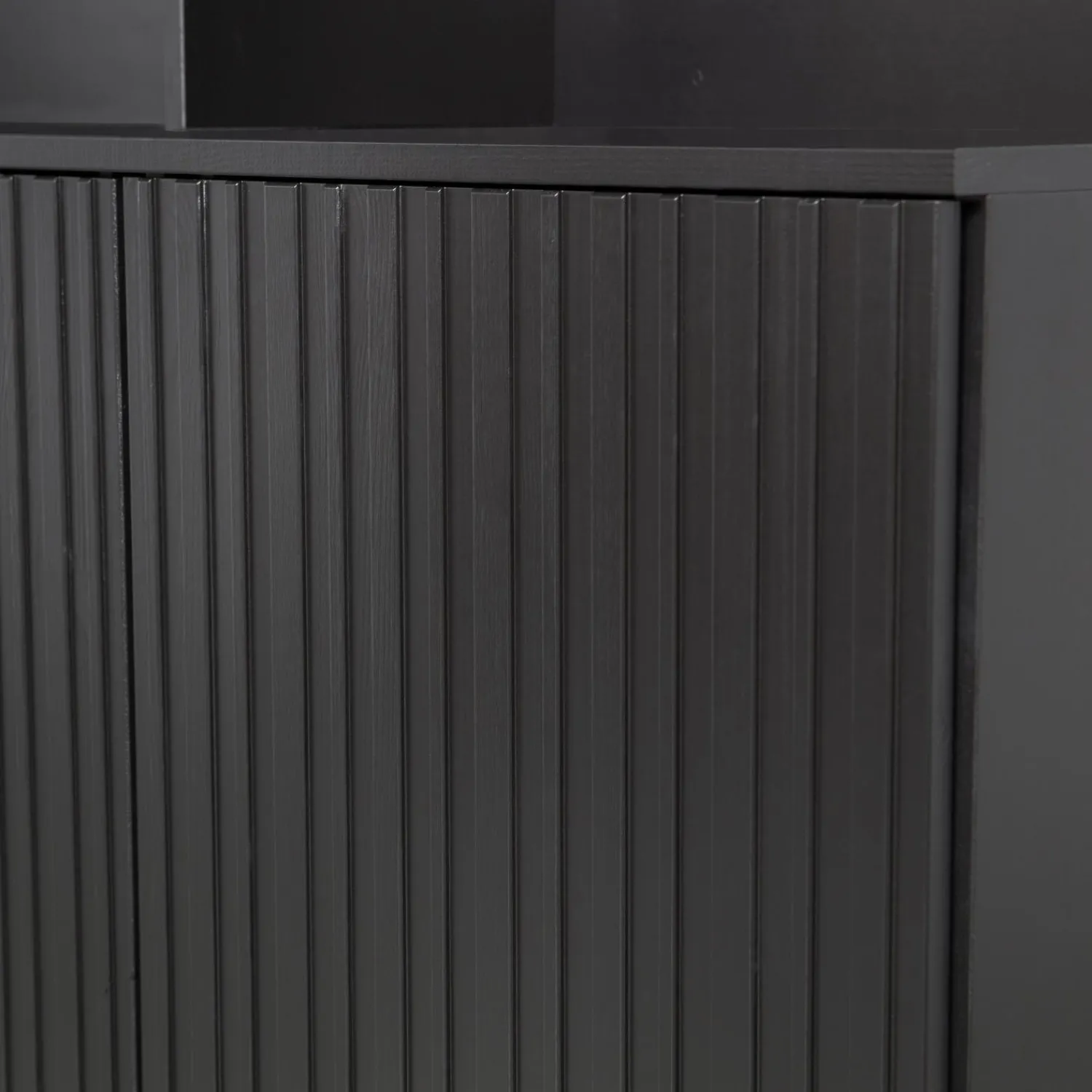 Online WOOOD New Gravure wandkast grenen Zwart