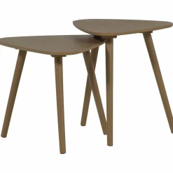 Hot WOOOD Nila bijzettafels - set van 2 Mud