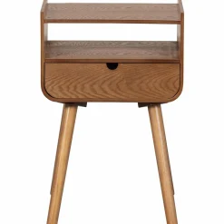 Hot WOOOD Nils nachtkastje/bijzettafel hout naturel