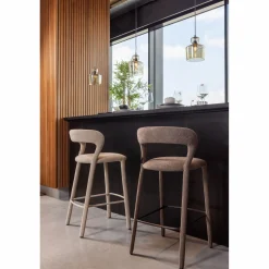 Discount WOOOD Noble barstoel Taupe