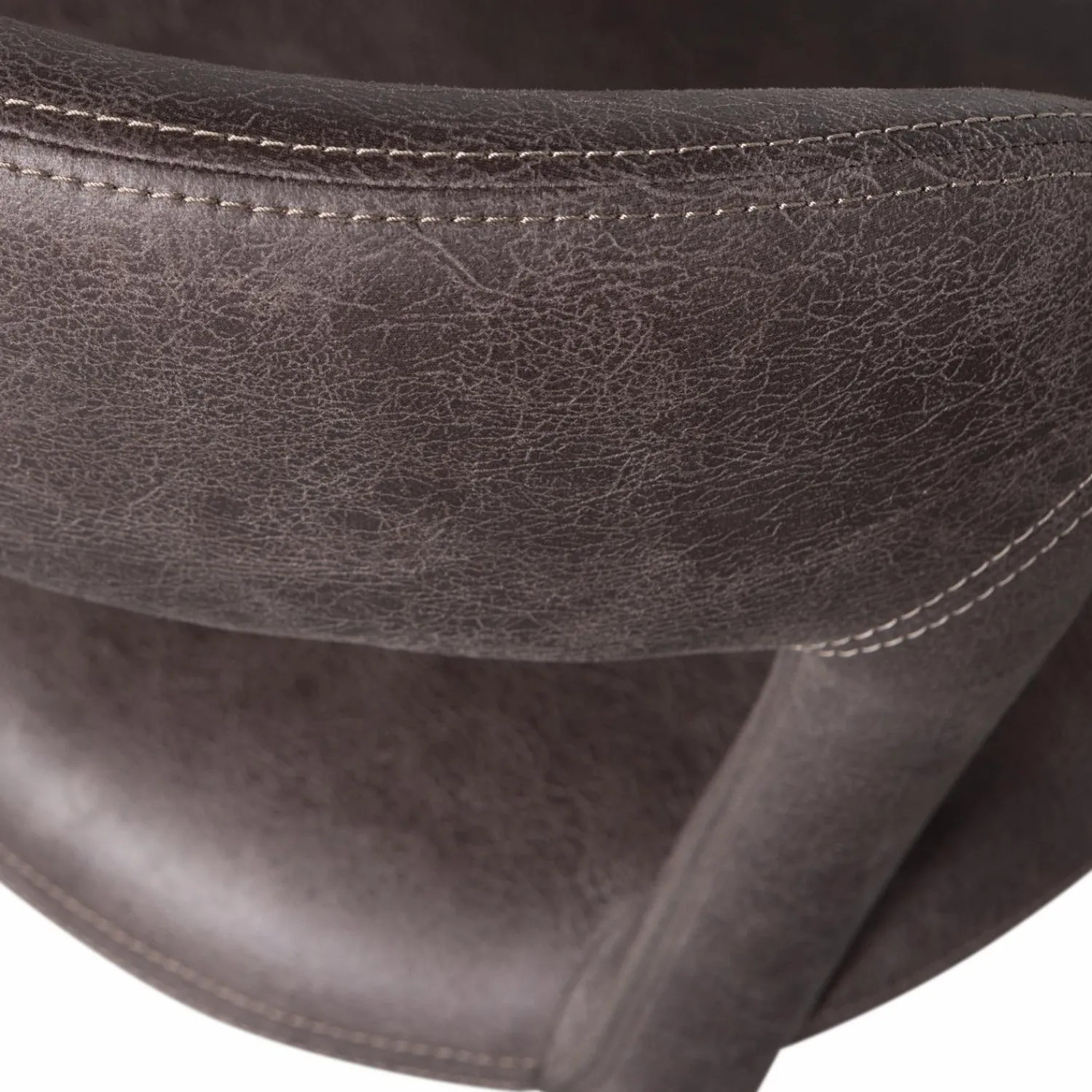 Outlet WOOOD Noble eetkamerstoel leerlook Zwart/grijs