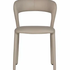 WOOOD Noble eetkamerstoel leerlook Beige
