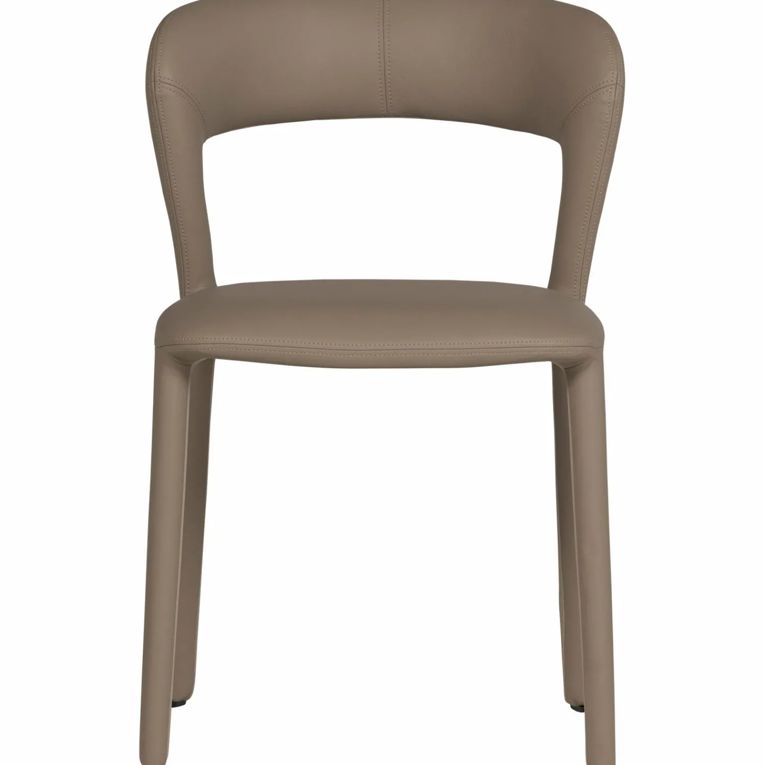 Online WOOOD Noble eetkamerstoel leerlook Zand