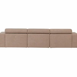 Hot WOOOD Novi chaise longue bank links bouclé Taupe